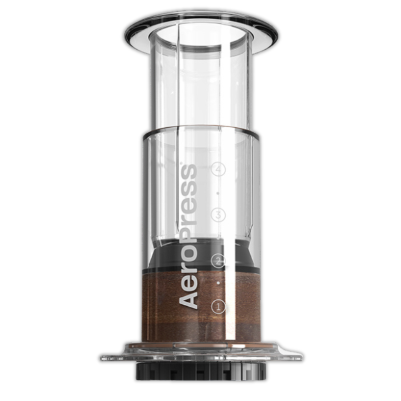 AeroPress Clear Kaffeebereiter aus transparentem Kunststoff