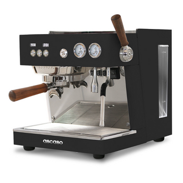 Ascaso Baby T One Espressomaschine schwarz, kompakte Siebträgermaschine für Einsteiger