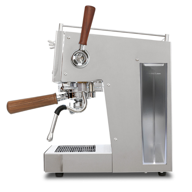 Ascaso Steel Plus Espressomaschine silber, Einkreis-Siebträger Edelstahl-Optik