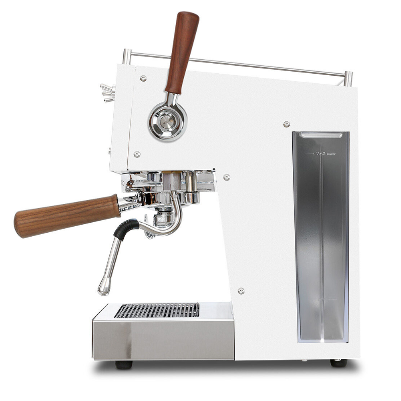 Ascaso Steel Plus Espressomaschine weiß, Einkreis-Siebträger für Kaffeegenießer