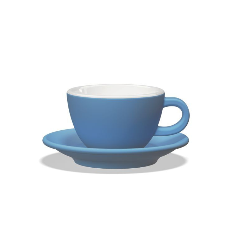 Tulipano Club House Cappuccino-Tasse blau aus hochwertigem Porzellan