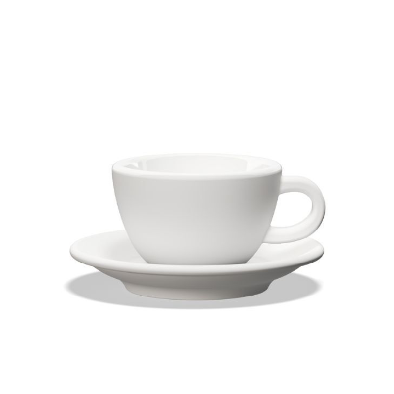 Tulipano Club House Cappuccino-Tasse weiß aus hochwertigem Porzellan