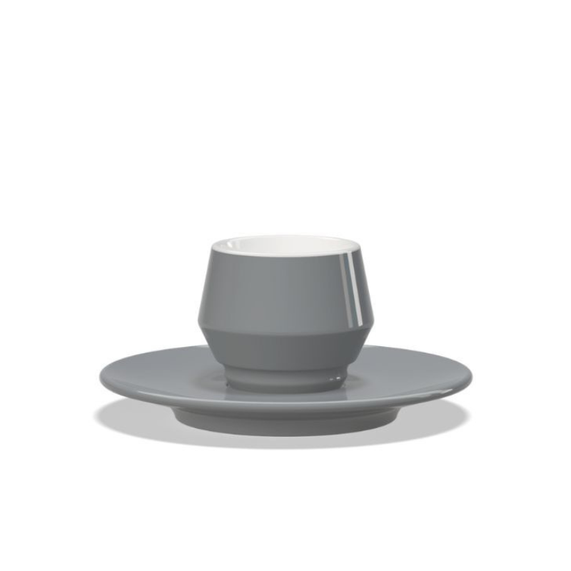 Mainko Club House Espresso-Tasse grau aus hochwertigem Porzellan