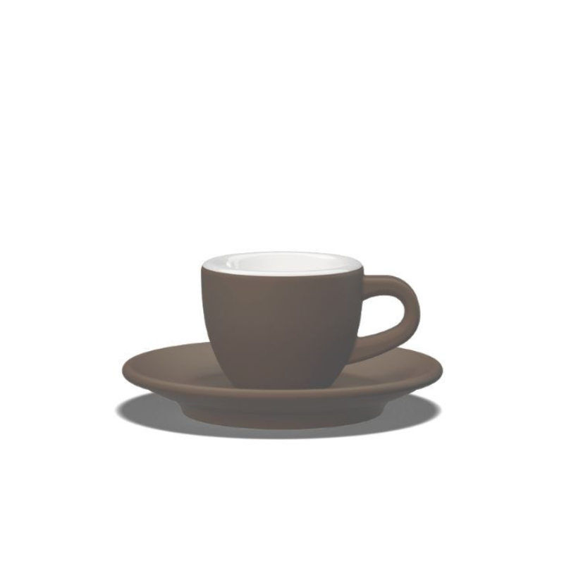 Tulipano Club House Espresso-Tasse braun aus hochwertigem Porzellan