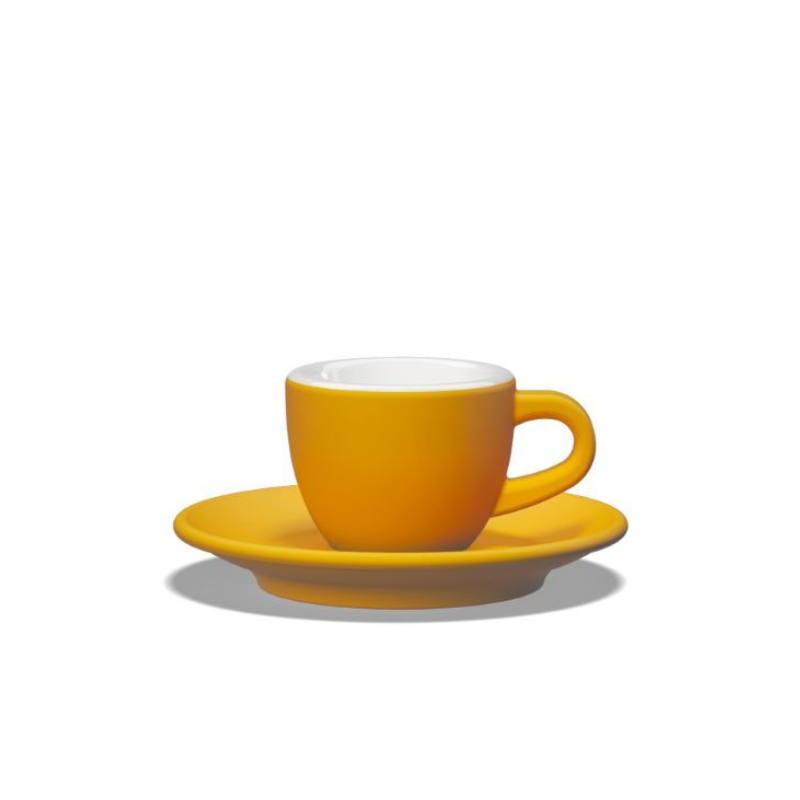 Tulipano Club House Espresso-Tasse gelb aus hochwertigem Porzellan