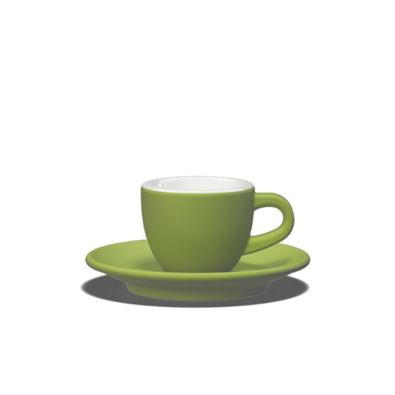 Tulipano Club House Espresso-Tasse grün aus hochwertigem Porzellan