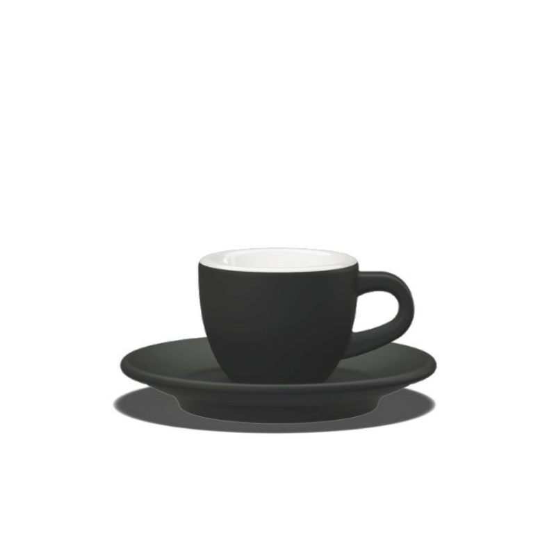 Tulipano Club House Espresso-Tasse schwarz aus hochwertigem Porzellan