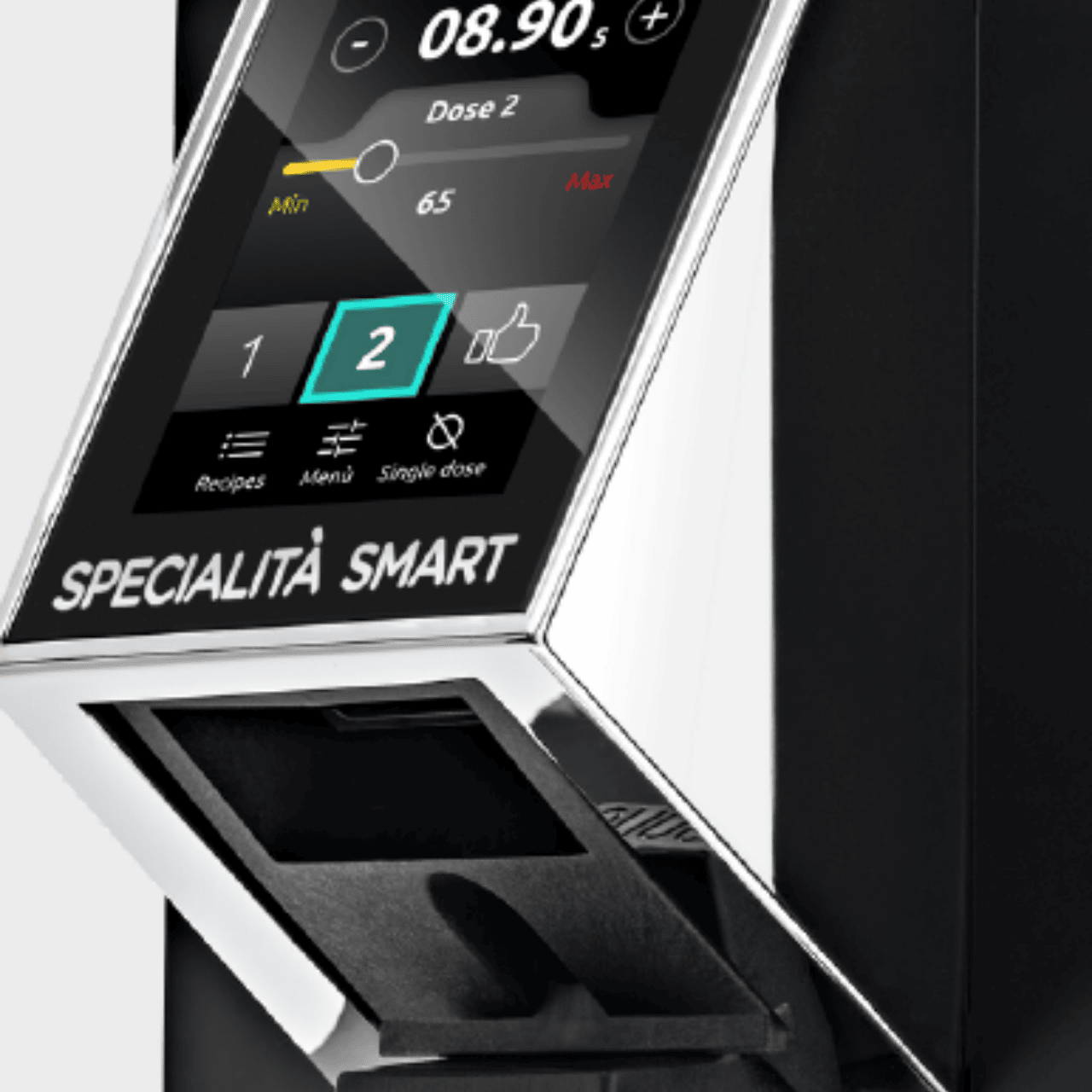 Eureka Mignon Specialità Smart Kaffeemühle chrom für professionellen Espresso