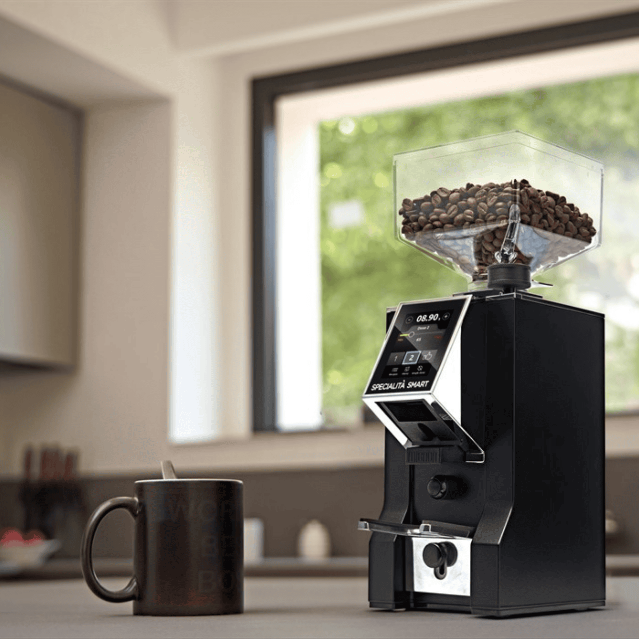 Eureka Mignon Specialità Smart Kaffeemühle schwarz für professionellen Espresso
