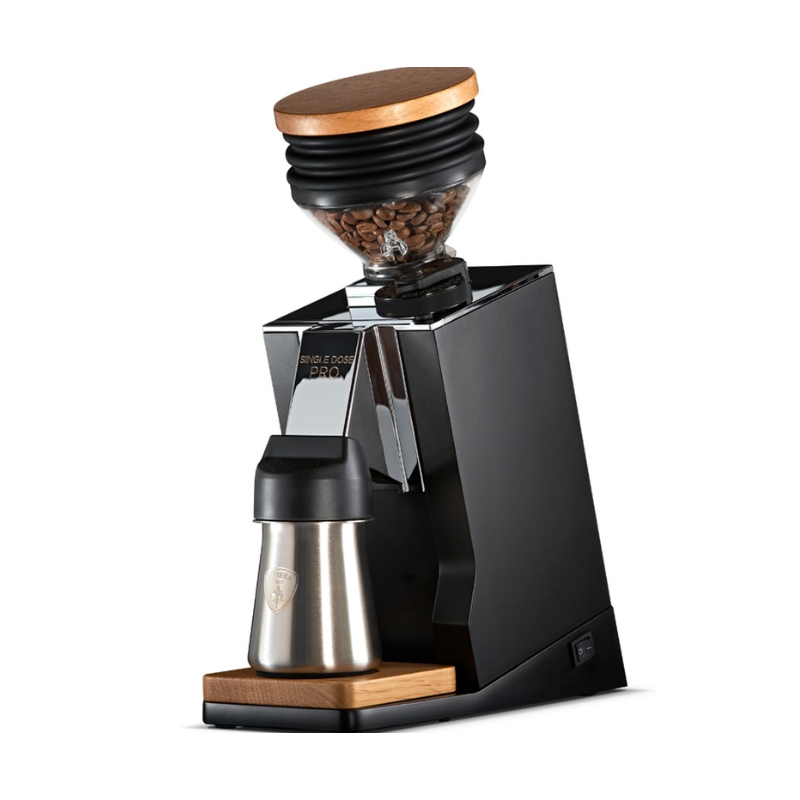 Eureka Oro Single Dose Pro schwarz/chrom für Espresso