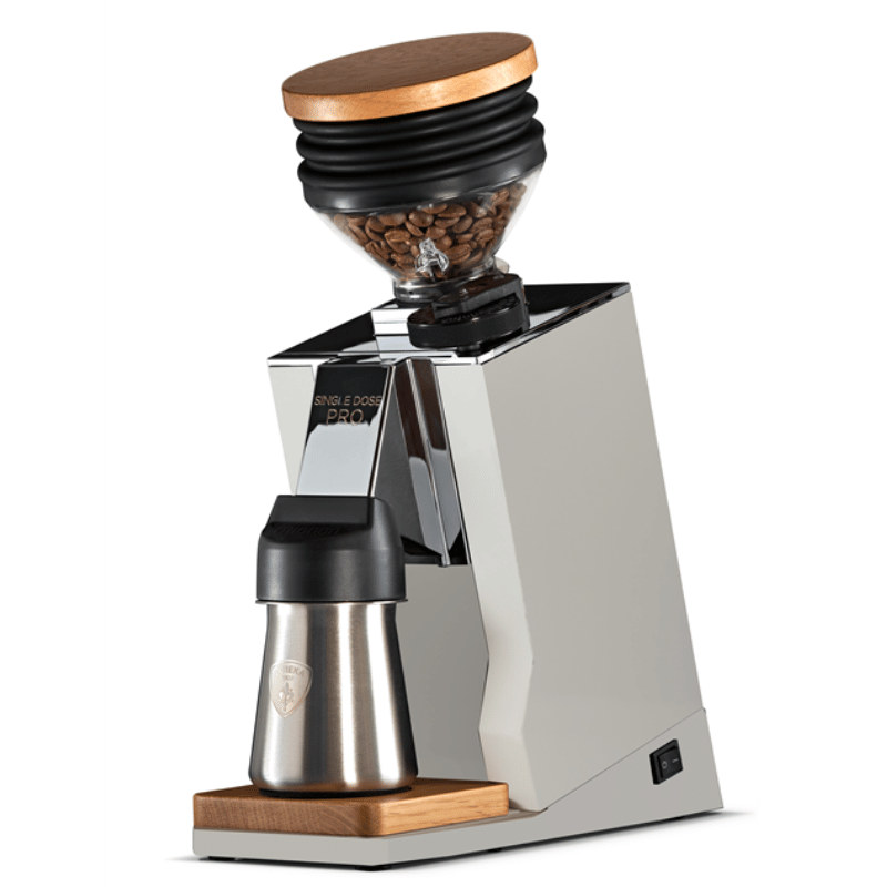 Eureka Single Dose Pro Kaffeemühle weiß mit Einzeldosierung