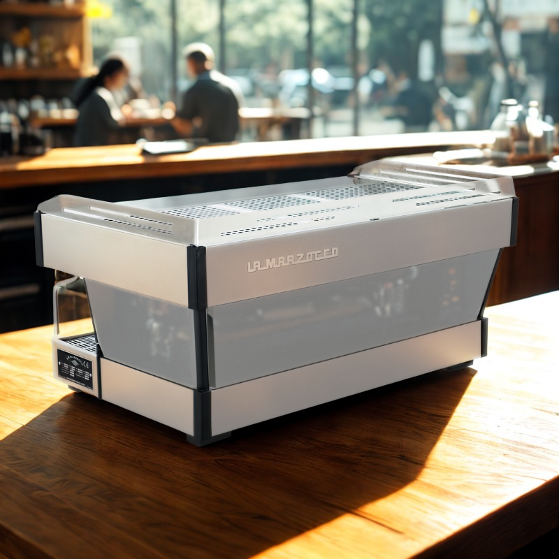 La Marzocco PB X 3-Gruppen-Maschine, erste Perspektive der kommerziellen Maschine