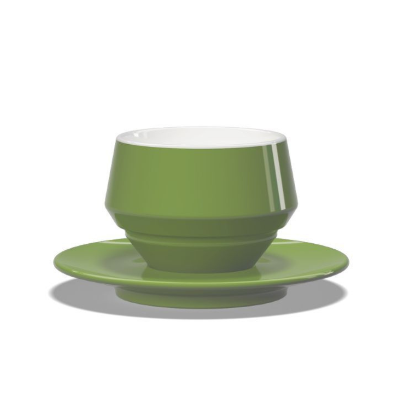 Mainko Club House Latte-Tasse grün aus hochwertigem Porzellan