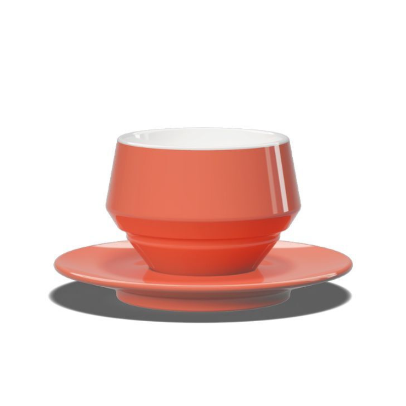 Mainko Club House Latte-Tasse lachs aus hochwertigem Porzellan