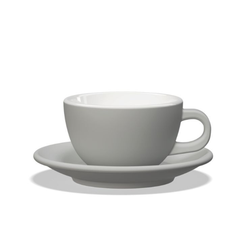 Tulipano Club House Latte-Tasse grau aus hochwertigem Porzellan
