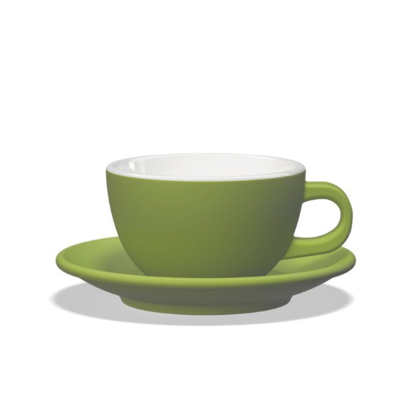 Tulipano Club House Latte-Tasse grün aus hochwertigem Porzellan