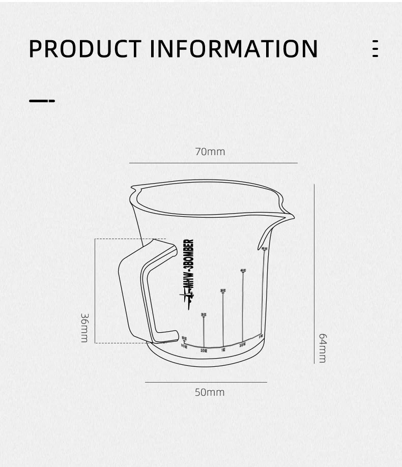 MHW-3Bomber Becher Set Barista Zubehör für Kaffee