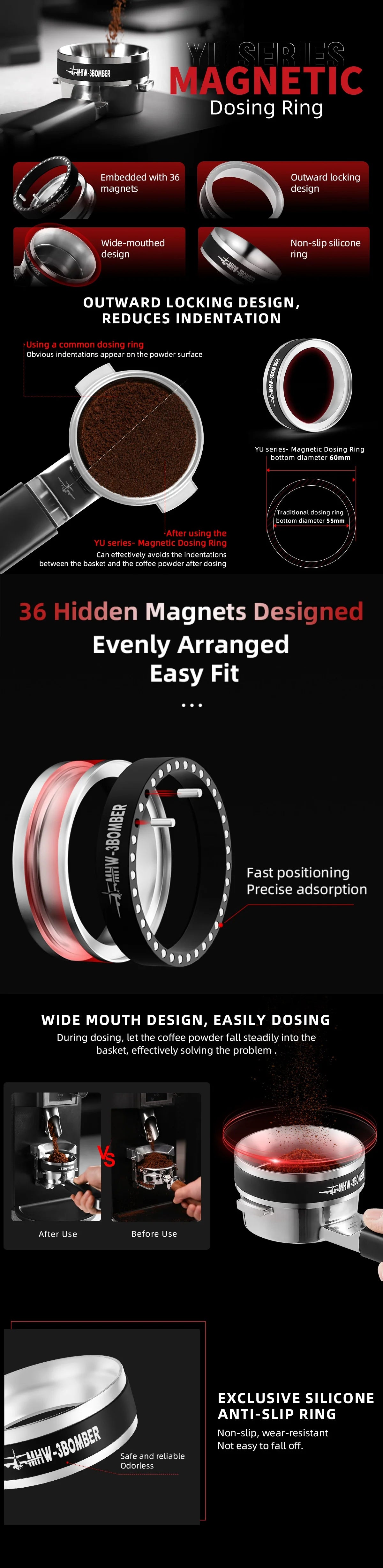 MHW-3Bomber Magnetic Dosing Ring magnetischer Dosierring