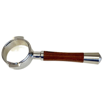 Arkel - Bodenloser Siebträger mit Nussbaum-Griff