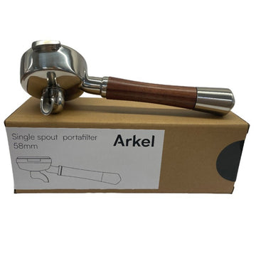 Arkel - Siebträger 1-er Auslauf mit Nussbaum-Griff