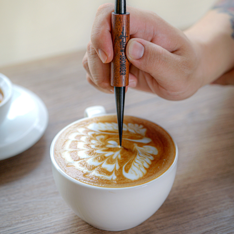 Coffee Art Needle Rosenholz Schwarz – Kaffee Zubehör