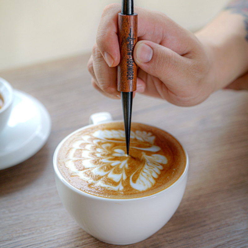 MHW-3Bomber - Coffee Art Needle Silber