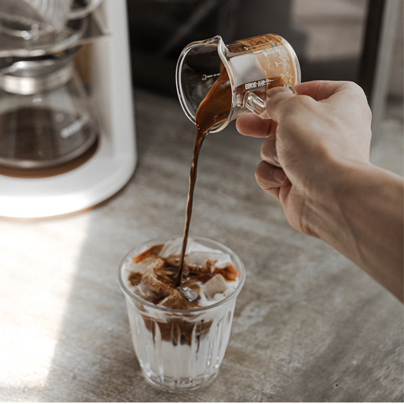 Doppelter Ausguss Messbecher 80ml – Espresso Messbecher
