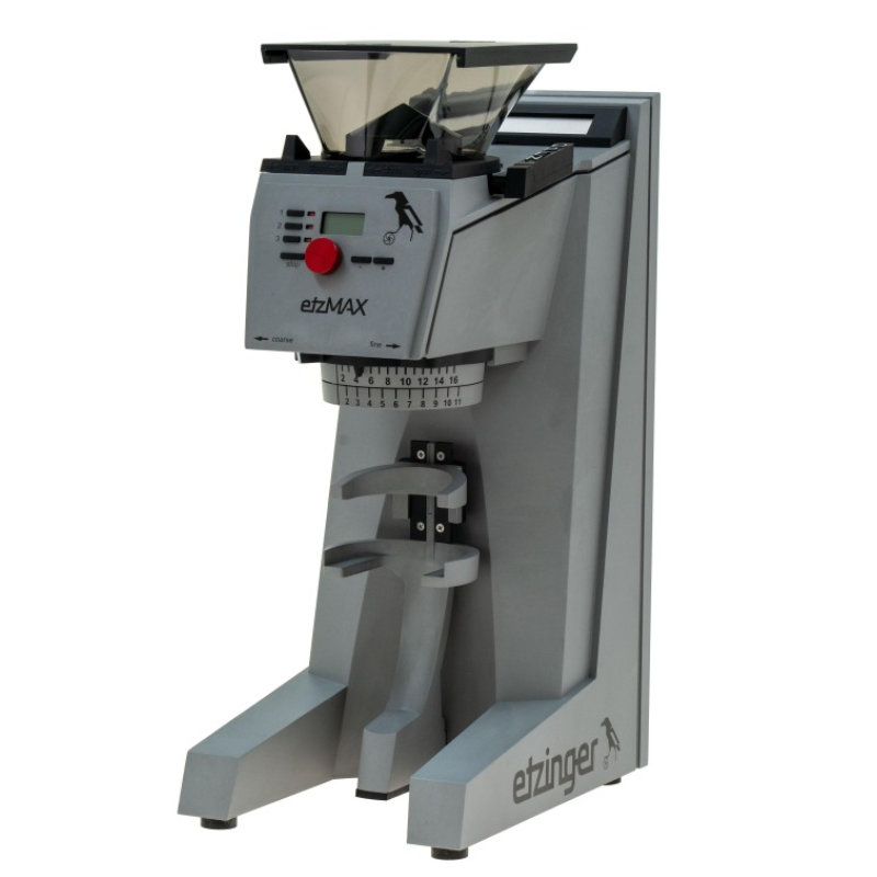 Etzinger EtzMax LM Kaffeemühle Rückansicht, hochwertige elektrische Mühle