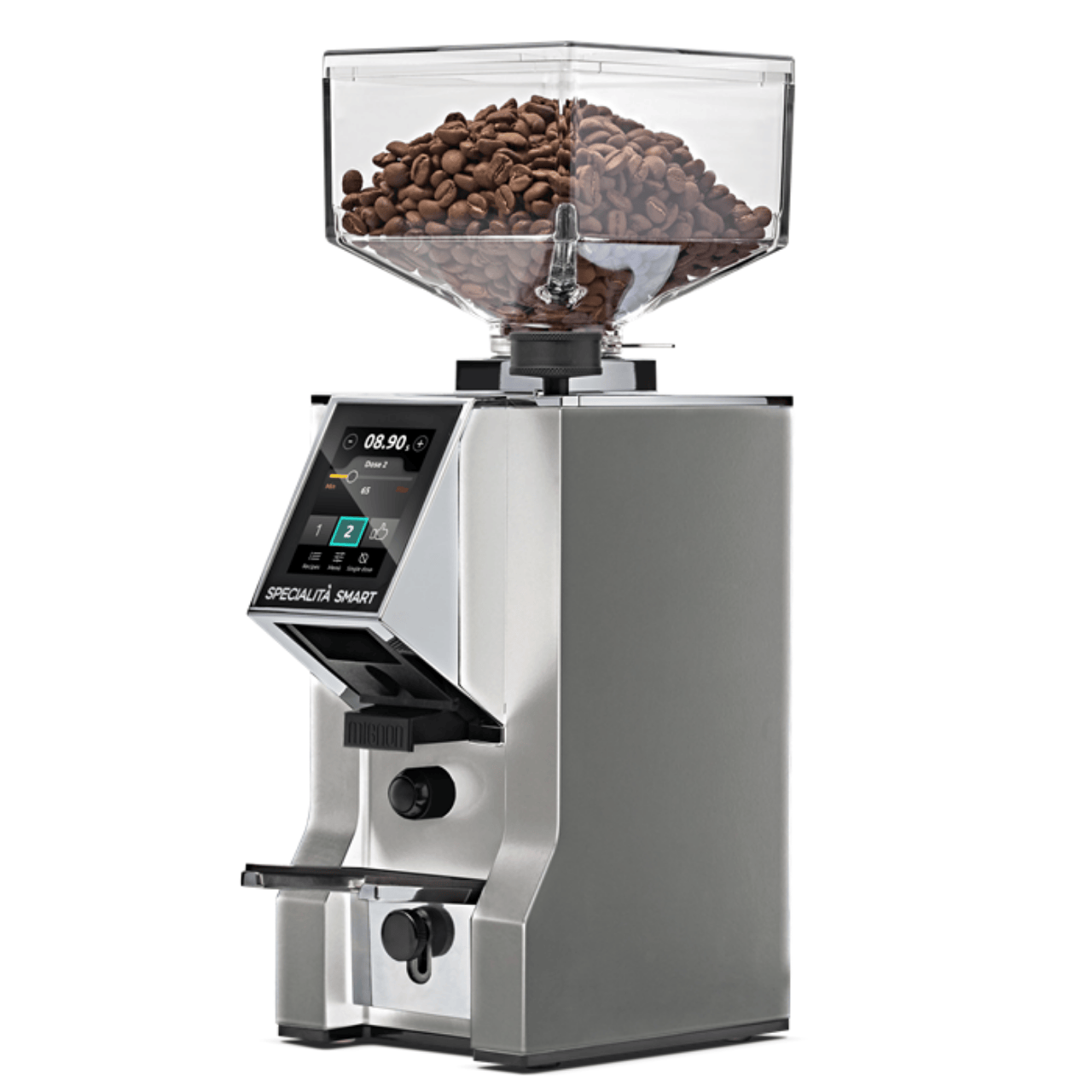 Eureka Mignon Specialità Smart Kaffeemühle chrom für professionellen Espresso