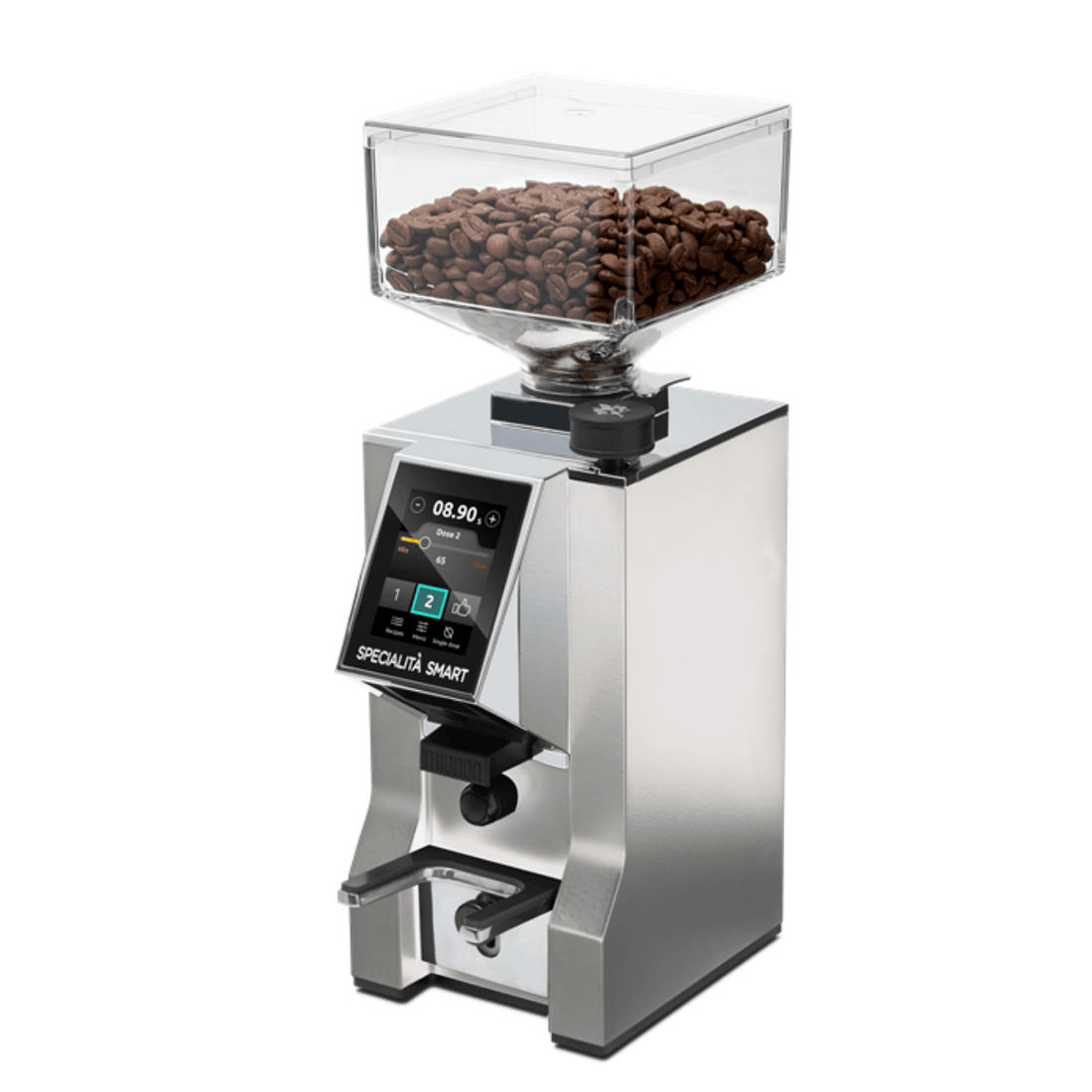 Eureka Mignon Specialità Smart Kaffeemühle chrom für professionellen Espresso