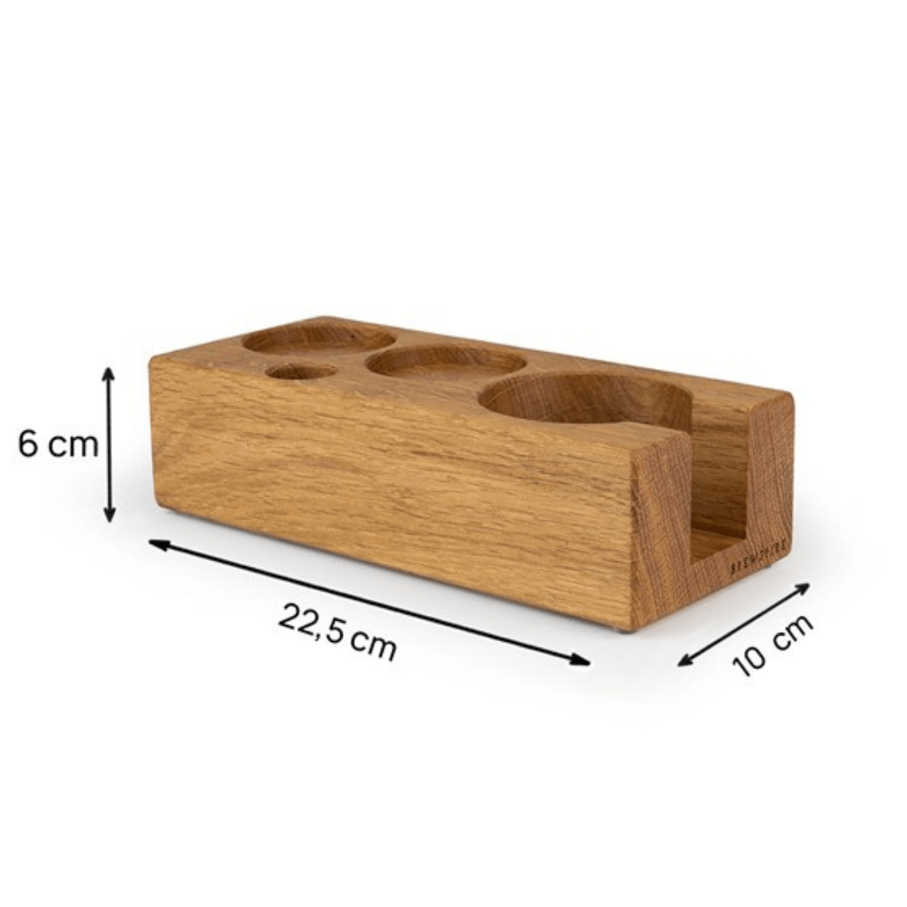 Holz Tampingstation Quattro (längs) – Kaffee Zubehör