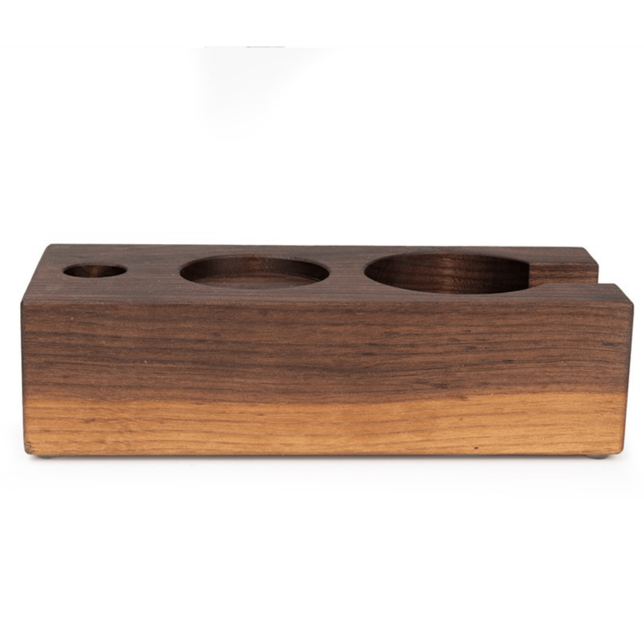 Holz Tampingstation Trio (längs) – Kaffee Zubehör