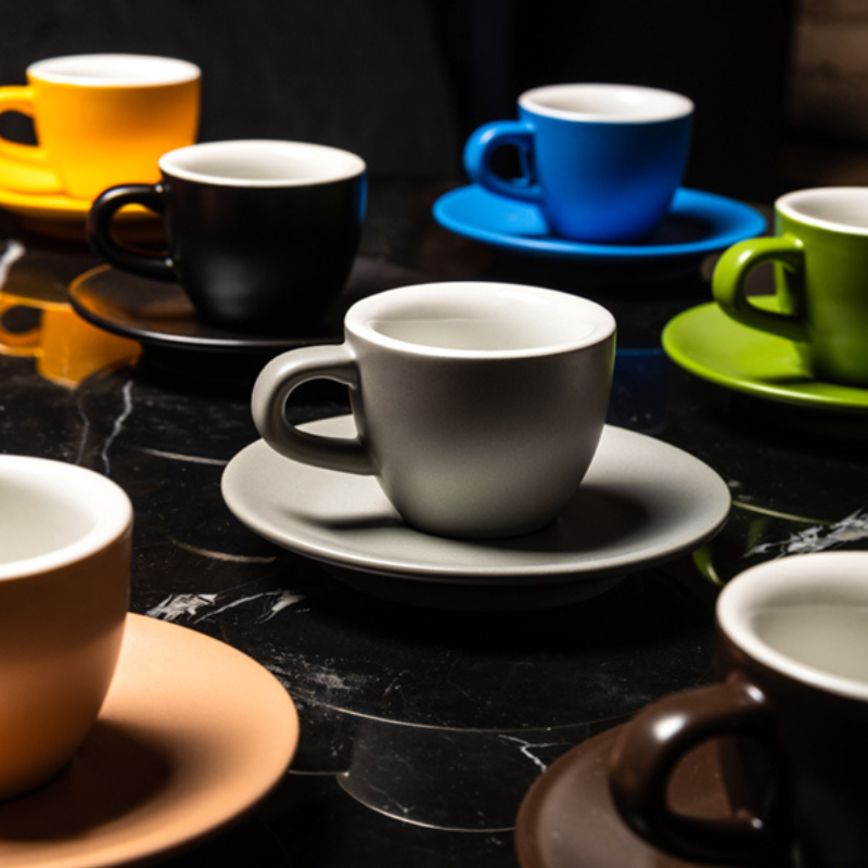 Tulipano Club House Latte-Tasse blau aus hochwertigem Porzellan
